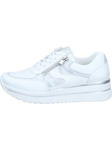 WALDLÄUFER Schnürschuhe in weiss/silber