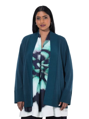 Ulla Popken Strickjacke in graupetrol