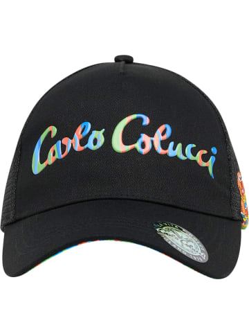 Carlo Colucci Trucker Cap Dehmani in Schwarz