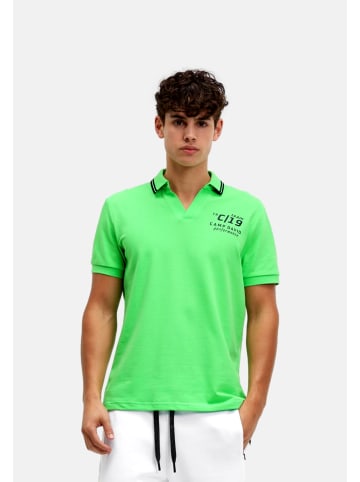 CAMP DAVID  Poloshirt 'Game.Set.Match' in grün