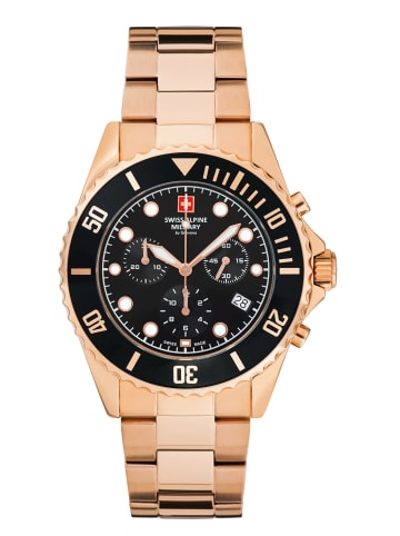 Swiss Alpine Military by Grovana Analoguhr für Herren in gold