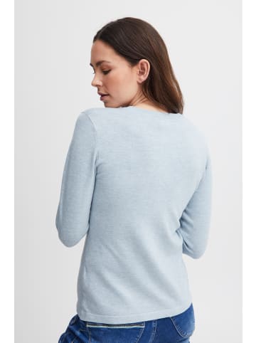 Pulz Strickjacke PZSARA Regular fit in Kentucky Blue Melange