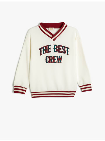 KOTON Sweatshirt in Ekru