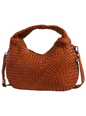 Florence Florence Schultertasche Leder mittelbraun, cuoio ca. 46cm