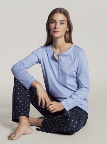 Calida Pyjama in dark lapis blue