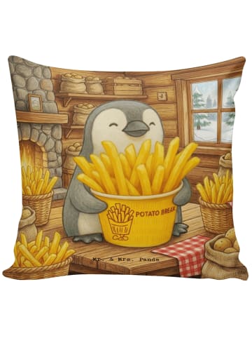 Mr. & Mrs. Panda Kuschelkissen 40x40 Pinguin Pommes Eimer Design... in Weiß