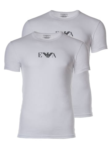 Emporio Armani T-Shirt 2er Pack in Weiß