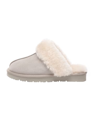 EVERAU Australia Leder Hausschuhe Raven in Ziegengrau