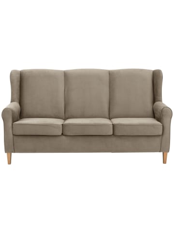 58 aufm Kessel SOFA 3-Sitzer Karlen Flachgewebe hellbraun