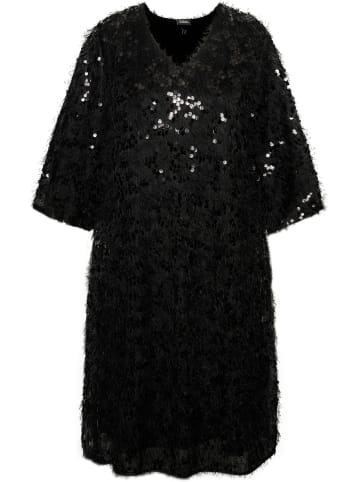 Ulla Popken Midikleid in schwarz