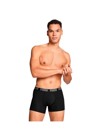 Puma Boxershort 2er Pack in Schwarz/Grau