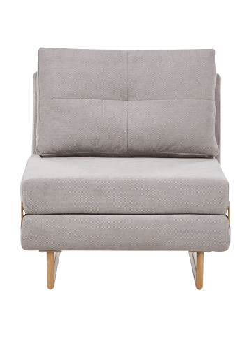 Beliani Einzelsofa JERSLEV in Grau/Schwarz/Braun - (W) 79 x (H) 87 x (L) 84 cm