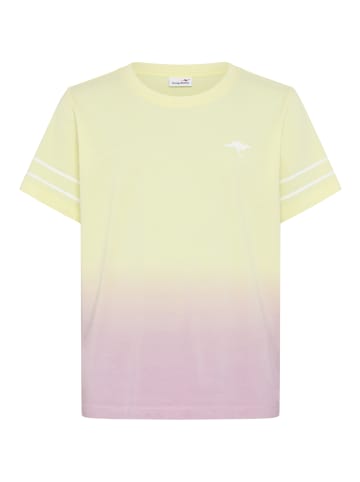 Kangaroos T-Shirt in gelb/lila
