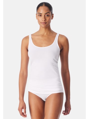 Schiesser Unterhemd / Top 95/5 Cotton in Weiß