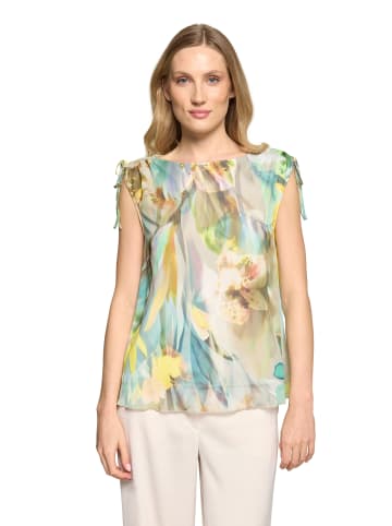 Betty Barclay Mesh-Shirt mit Raffung in Mint/Nature