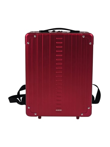 Hybrid Business-Rucksack Aluminium 39 cm Laptopfach ruby