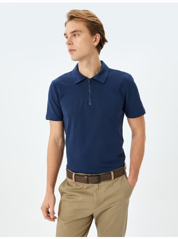 KOTON TSHIRT SS POLO in Marineblau