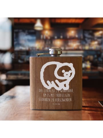 Mr. & Mrs. Panda Flachmann Wombat mit Spruch in Braun