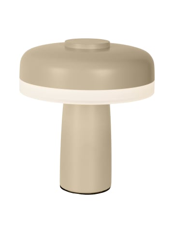 näve LED Tischleuchte "PILU" in beige - (L)15 cm x (B)15 cm x (H)16.5 cm - EEK F