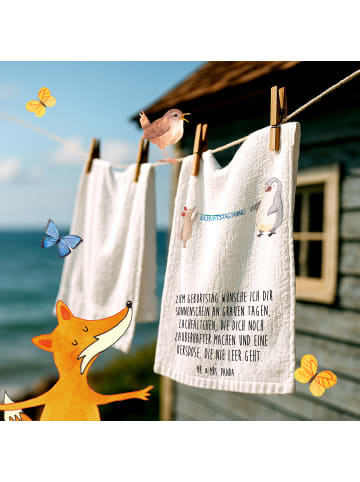 Mr. & Mrs. Panda gäste wc handtuch Maus Pinguin Geburtstag mit S... in Weiß