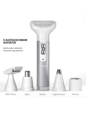 Ailoria EVAPORE PRO Set mit 5 Scherköpfen in weiß