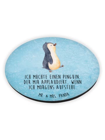 Mr. & Mrs. Panda magnet Pinguin mHerzieren mit Spruch in Eisblau