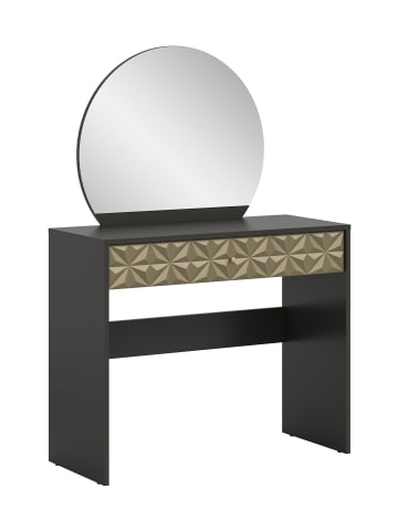 xonox.home Schminktisch  (B/H/T: 90x133x39 cm) in schwarz 
