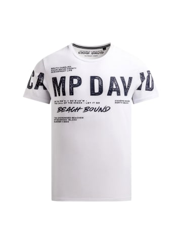 CAMP DAVID T-Shirt 'Oceanfront' in weiß
