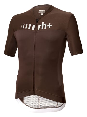 rh+ Fahrradtrikot Logo Jersey in espresso-dark reflex