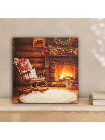 MuchoWow Leinwand Bilder Bernsteinfarben