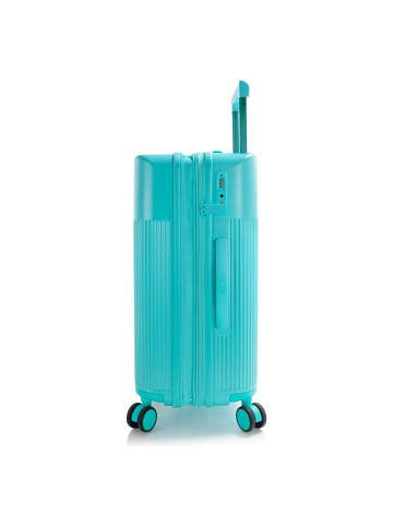 Heys HiLite 4 Rollen Kofferset 3-teilig mit Dehnfalte aqua breeze