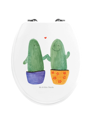 Mr. & Mrs. Panda Klobrille Kaktus Liebe ohne Spruch in Weiß