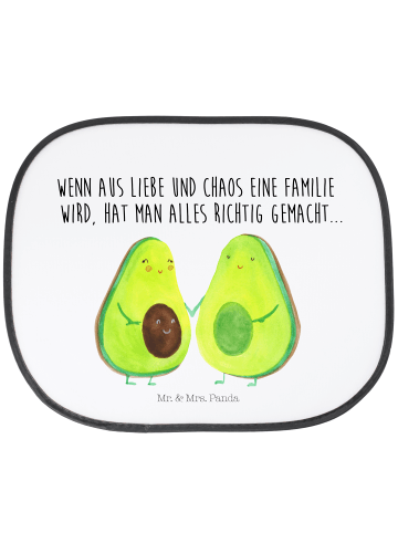 Mr. & Mrs. Panda Sonnenschutz Auto Fenster Avocado Pärchen mit S... in Weiß