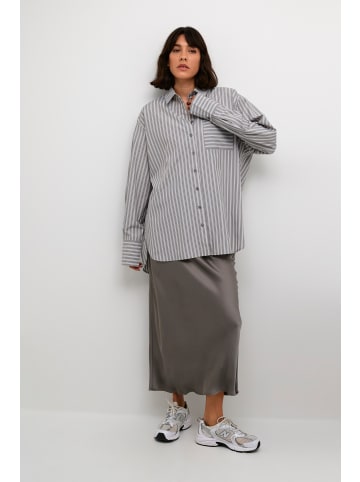 Kaffe Langarm - Hemd KAmackie in Grey/White stripe