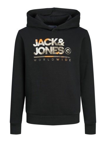 JACK & JONES Junior Kapuzensweatshirt JJLUKE SWEAT HOOD JNR in black