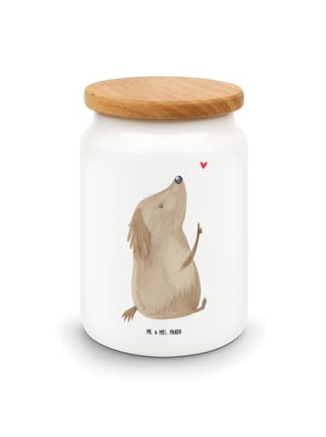 Mr. & Mrs. Panda Frischhaltedosen Hund Liebe ohne Spruch in Weiß