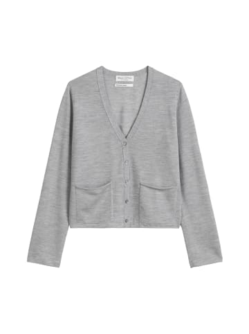 Marc O'Polo Cardigan slim in grey granite melange