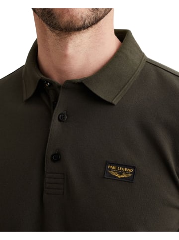 PME Legend Poloshirt LONG SLEEVE POLO AMERICAN CLASSIC in Grün
