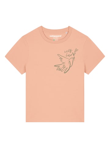 wat? Apparel T-Shirt Self love in Fraiche Peche