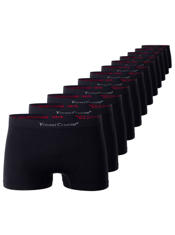 Vincent Creation® Boxershorts 12er Pack, Microfaser - Seamless in schwarz