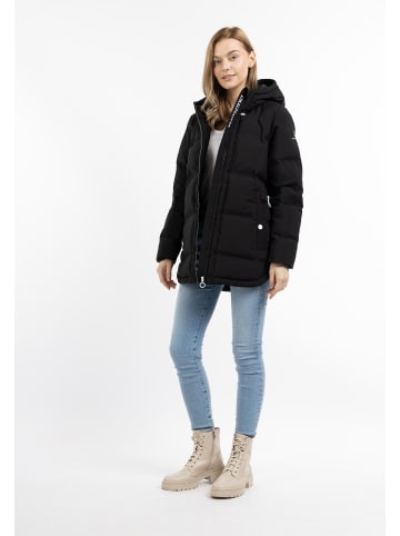 DreiMaster Maritim Winterjacke Mit Wattierung in Schwarz