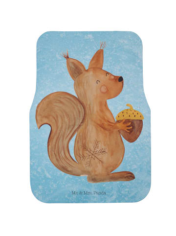 Mr. & Mrs. Panda Auto-Fußmatte Eichhörnchen Weihnachtszeit ohne ... in Eisblau