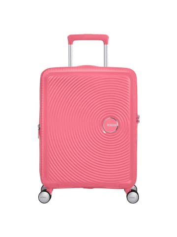 American Tourister Soundbox - 4-Rollen-Kabinentrolley 55 cm erw. (gelb) in sun kissed coral