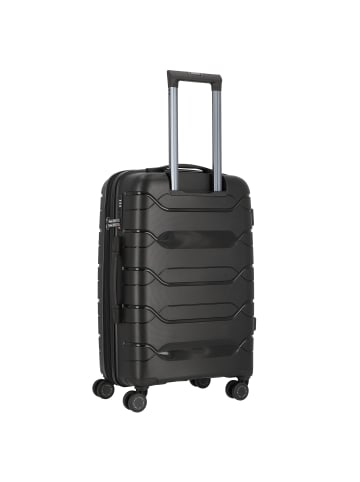 Polestream Strz by Asteroid 4 Rollen Trolley M 64 cm mit Dehnfalte in black