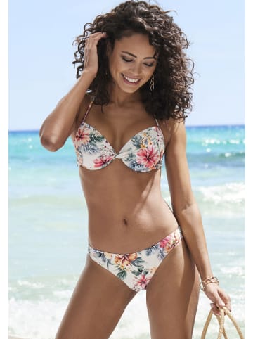 LASCANA Bikini-Hose in creme bedruckt