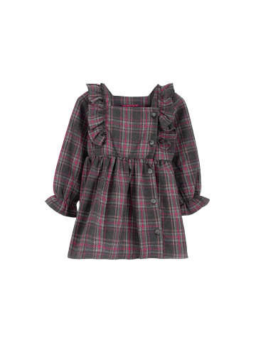 SOLANG Kleid in Dunkelgrau Fuchsia