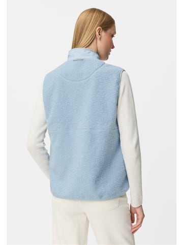 Camel Active Teddyweste mit Stehkragen in Hellblau