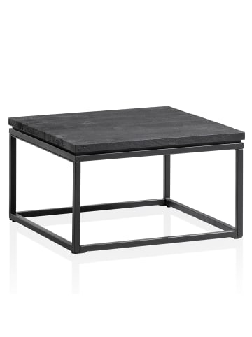 KADIMA DESIGN Couchtisch 60x60x35 cm Mango Massivholz / Metall Sofatisch