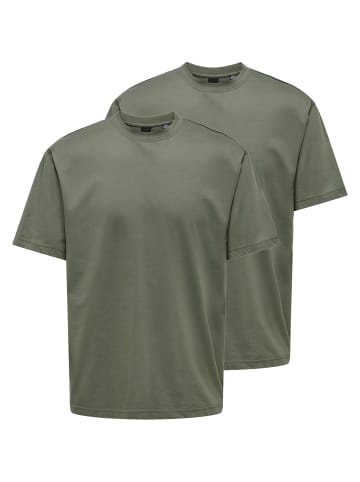 ONLY & SONS T-Shirt Onsfred in Castor gray