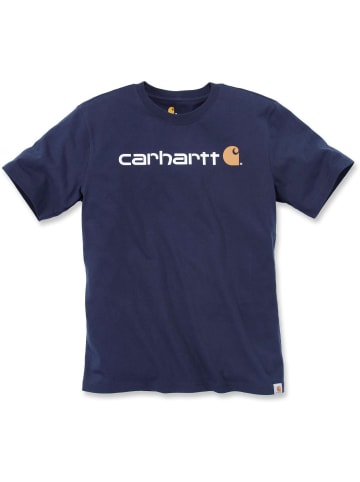 CARHARTT  T-Shirt "Core Logo S/S 103361" in Blau